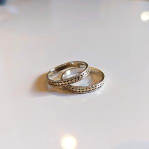 Anna Beck Gold Dotted Stacking Rings (1 pair)